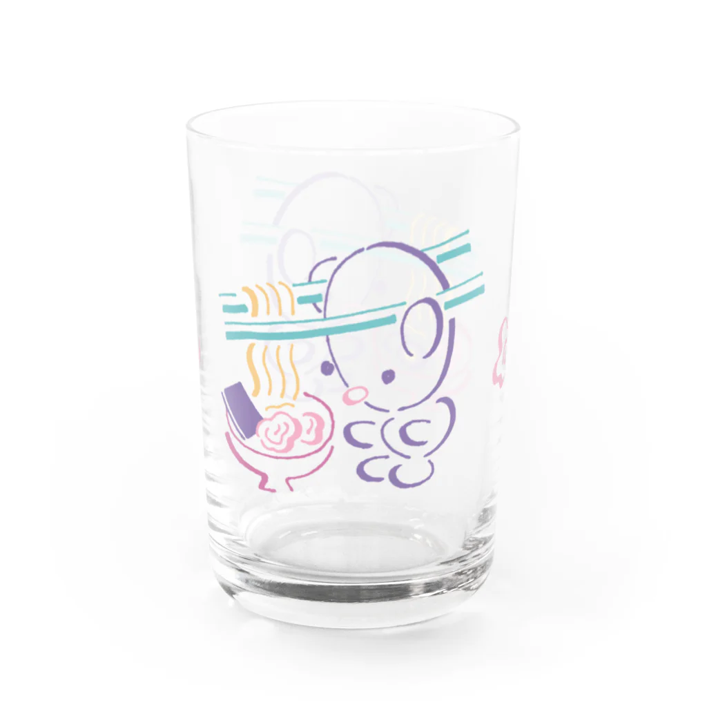 ヌトグランのミミハシ・らぁめん Water Glass :right