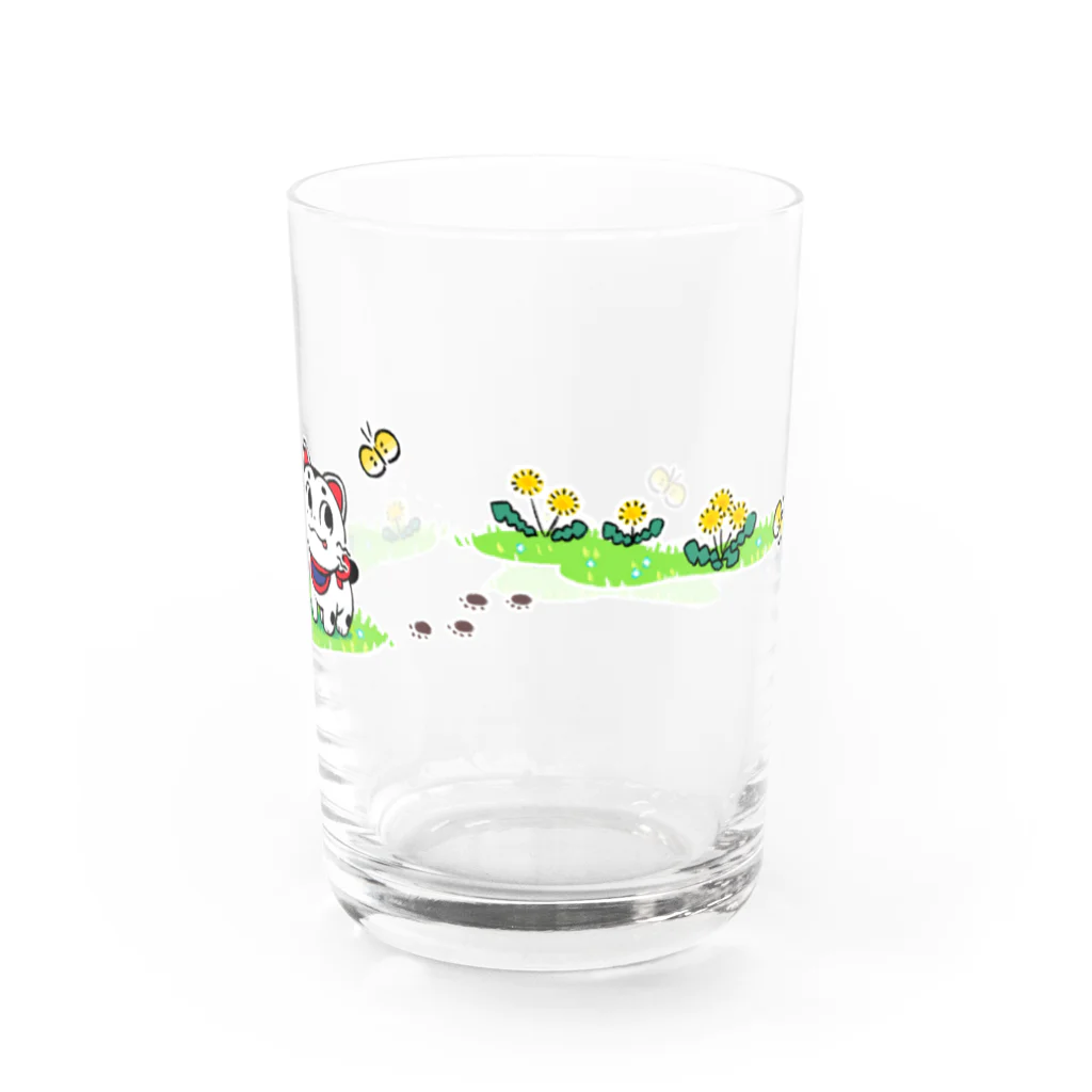 をかし屋のこまいぬくん　うららか春の日 Water Glass :right