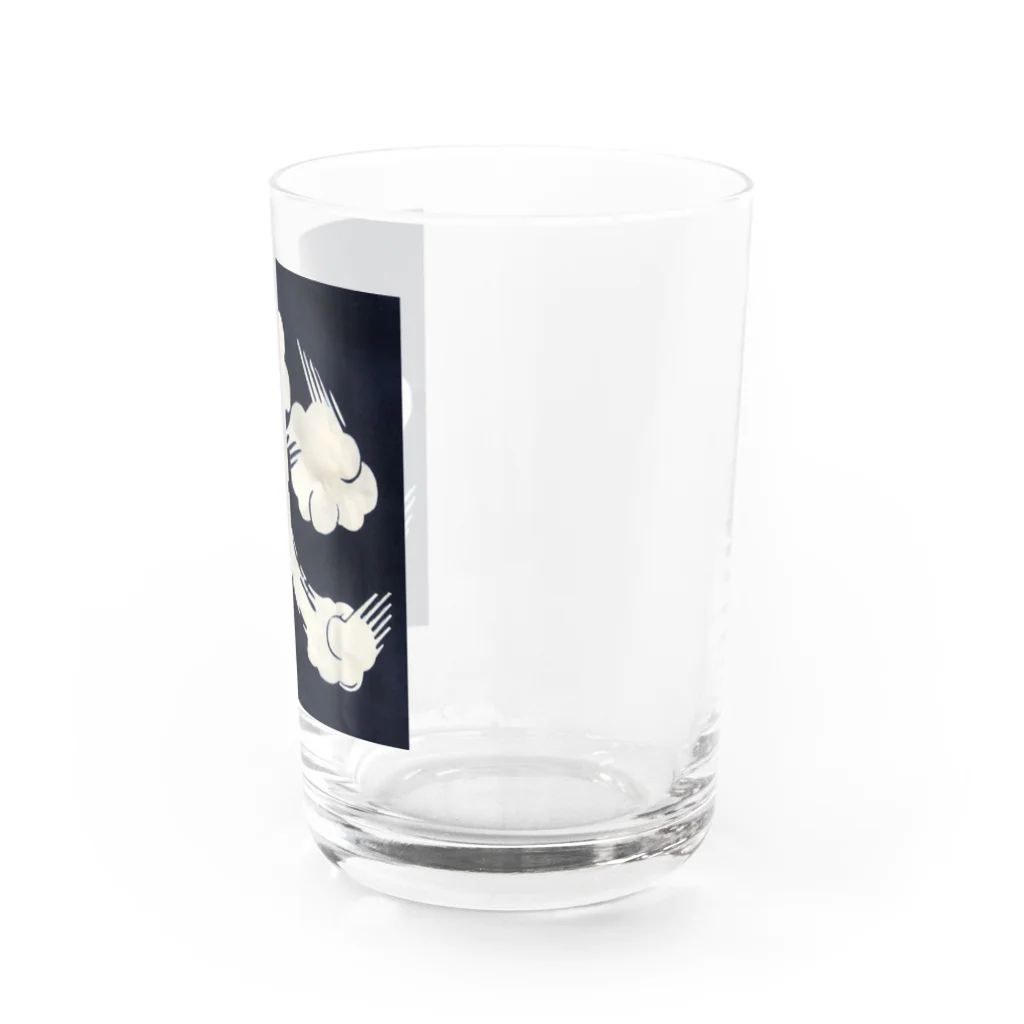 Sakiko Shinozuka /Miuraの火吹男、藍ロゴ Water Glass :right