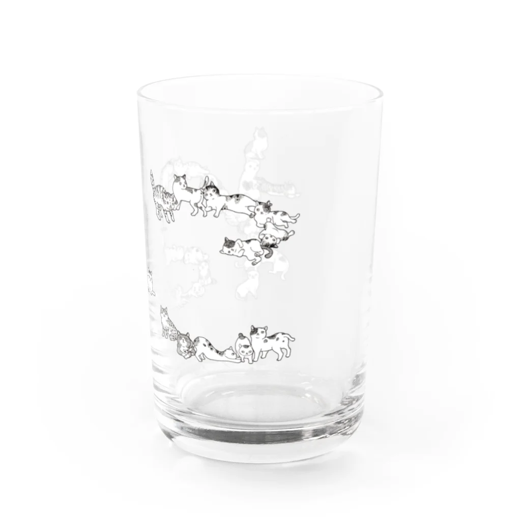 nawoko-yaの猫文字ねこ Water Glass :right