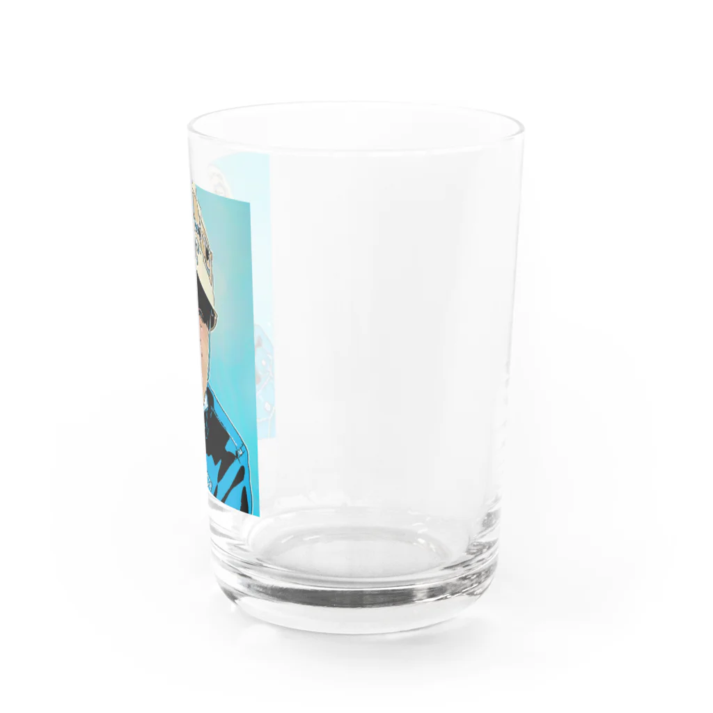 元上田のCJくん Water Glass :right