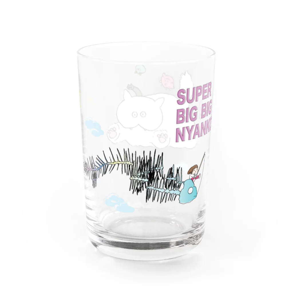 nakashinのSUPER BIG BIG NYANKO Water Glass :right