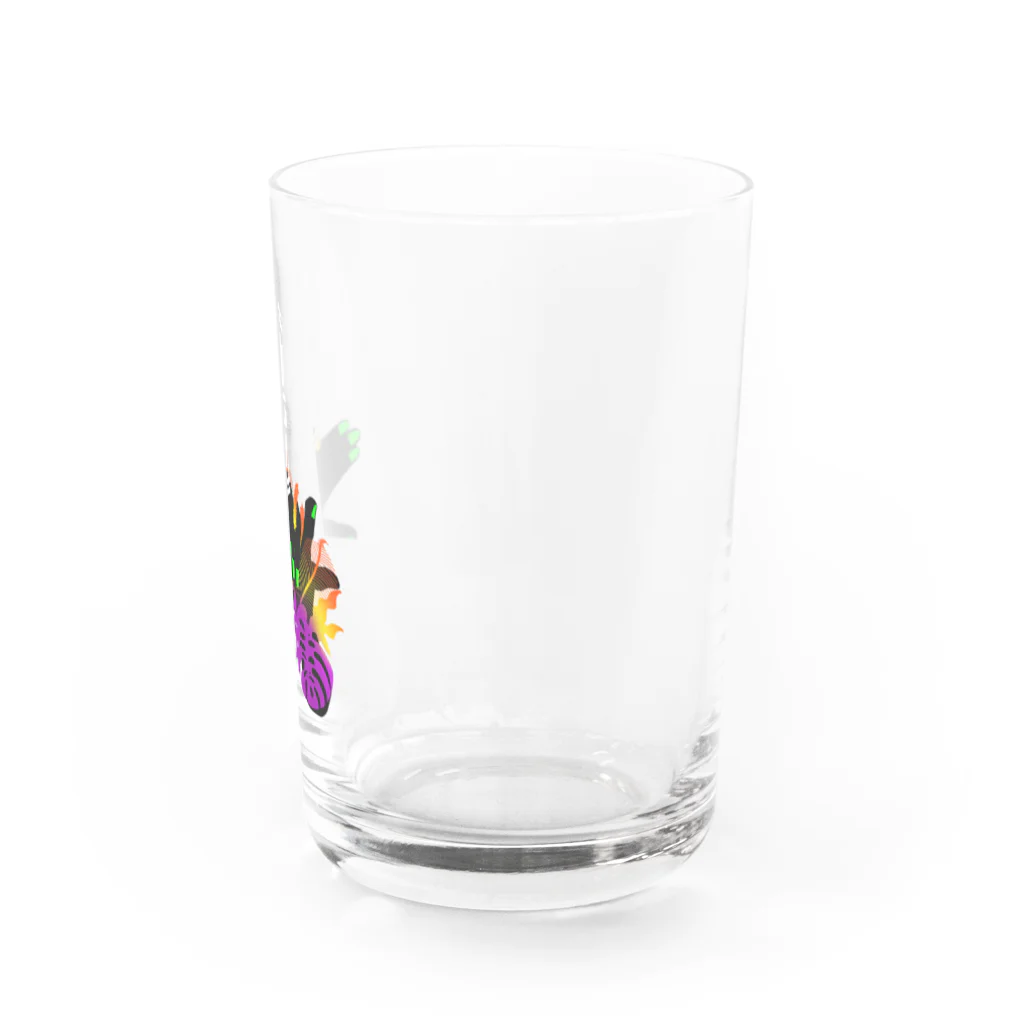 Friendly to me at night.の地獄犬 Water Glass :right