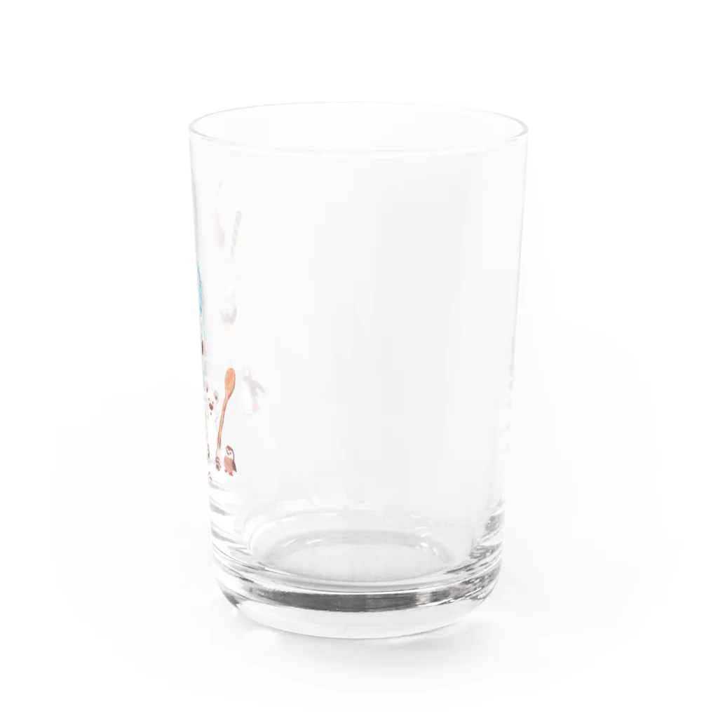 イラストレーター おおでゆかこのチョコミントパフェ Water Glass :right