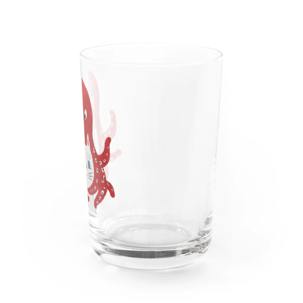 ももも雑貨堂のネコタコ Water Glass :right