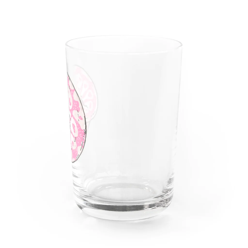 みzooのピンクのボールパイソン Water Glass :right