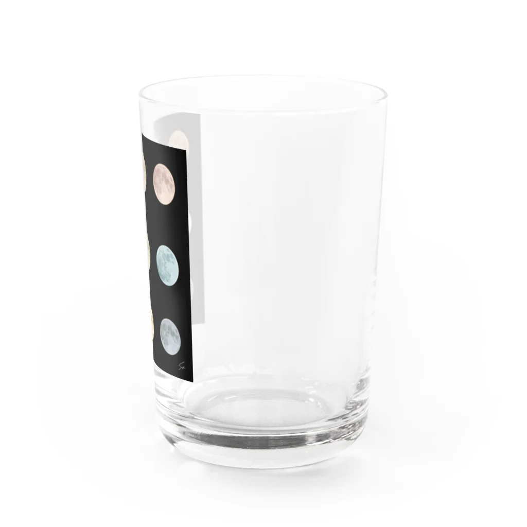 そか・そわれの大好きな月を並べる Water Glass :right