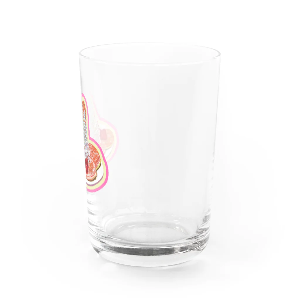 油絵描きの小物売り場の苺のパンケーキ Water Glass :right