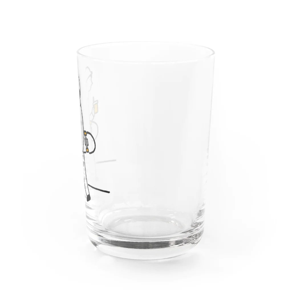 山本啓太さんのSUZURIショップのスケボーくんのグラス Water Glass :right