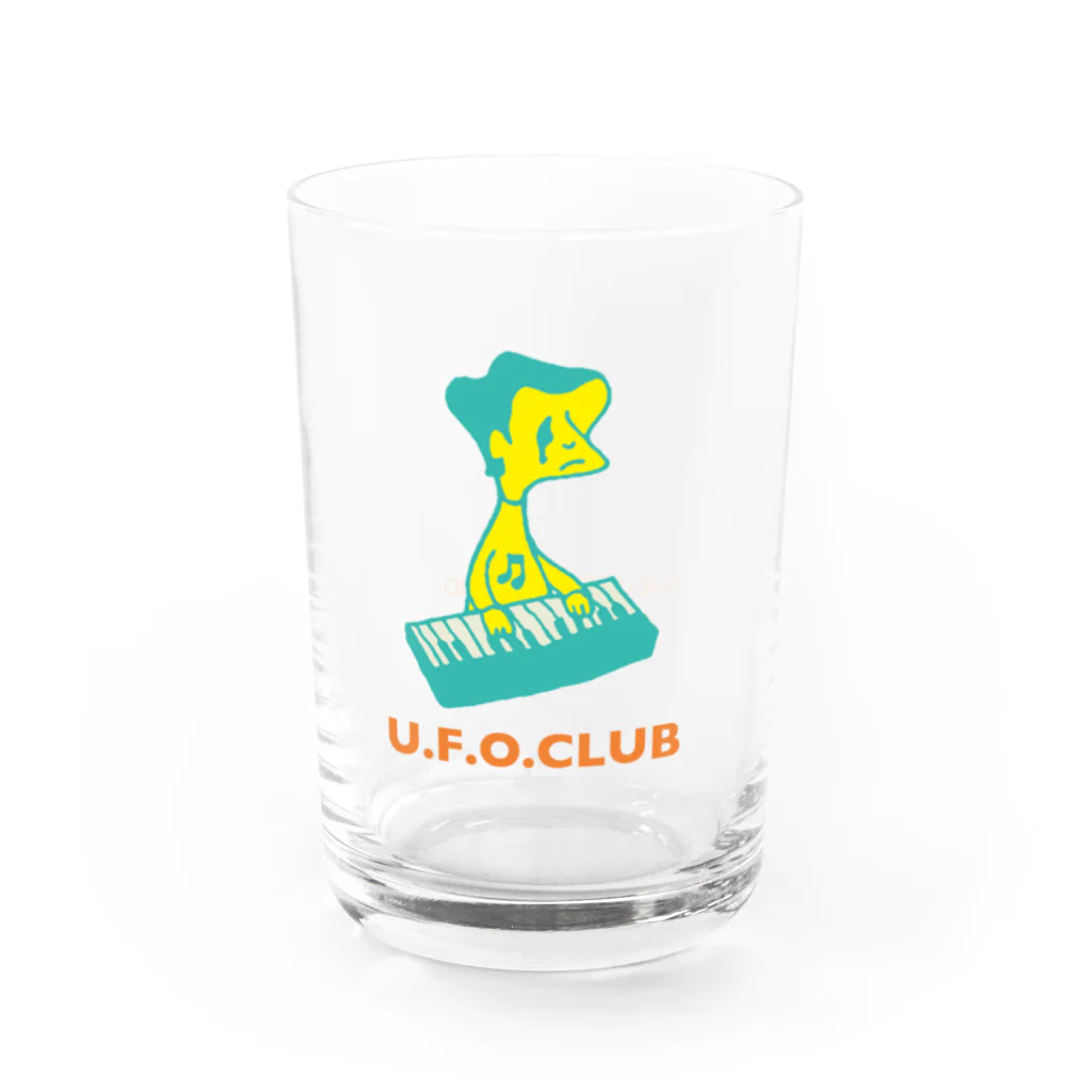 東高円寺U.F.O.CLUB webshopのU.F.O.CLUBオリジナルグラス【KEYBOARD BOY ver.】 Water Glass :right