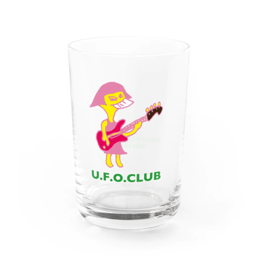 東高円寺U.F.O.CLUB webshopのU.F.O.CLUBオリジナルグラス【BASS GAL ver.】 Water Glass :right