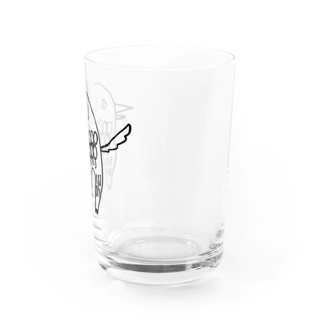 ハヤシアカネのアマビエ　いっぬ Water Glass :right
