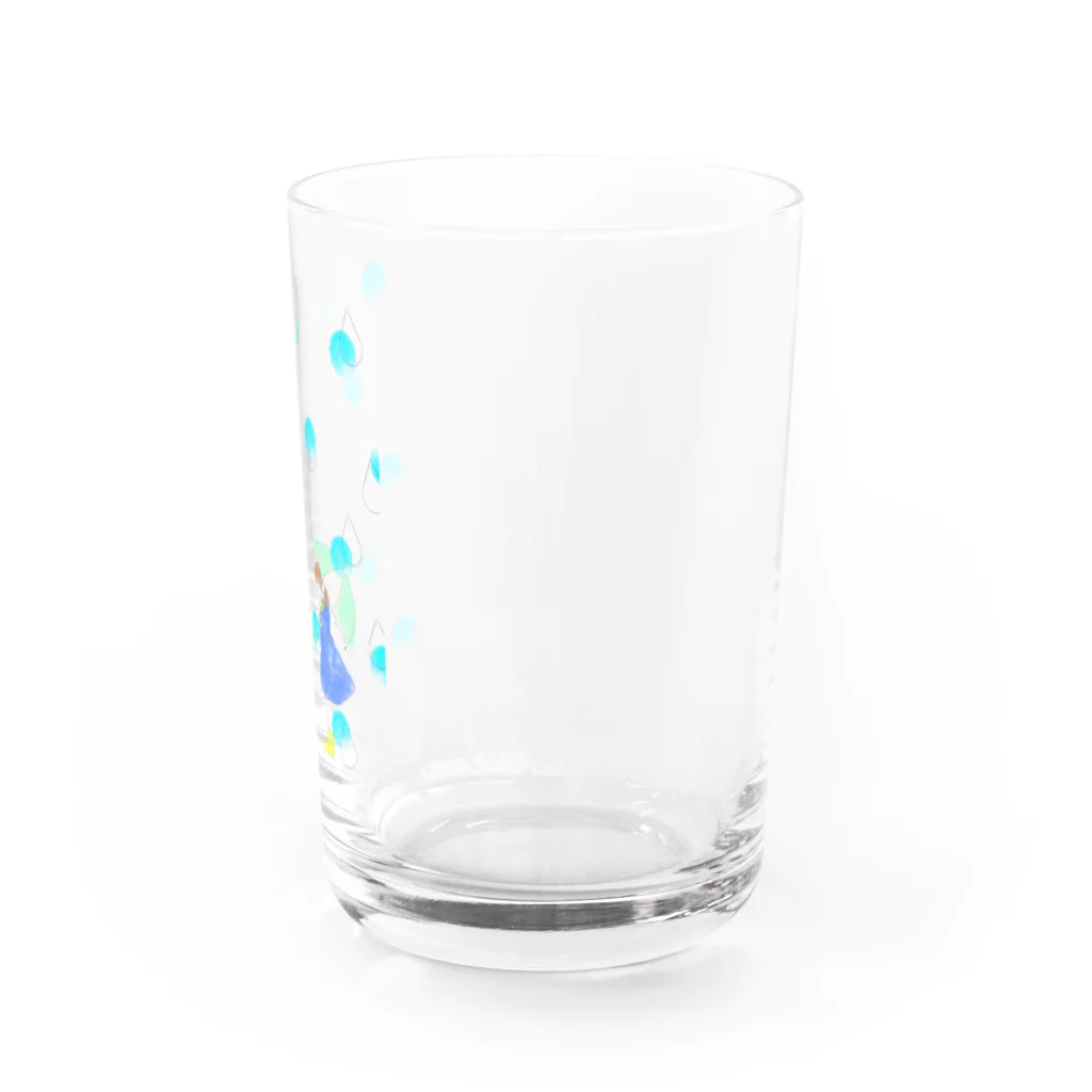 ranunculus8の雨の日の少女 Water Glass :right