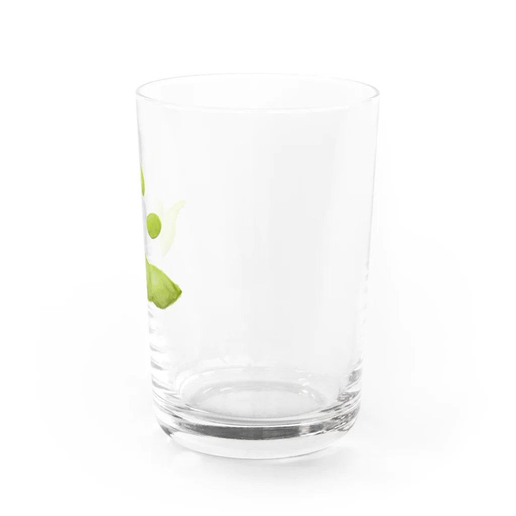 おむすび商店のビールグラス（おつまみ付き） Water Glass :right