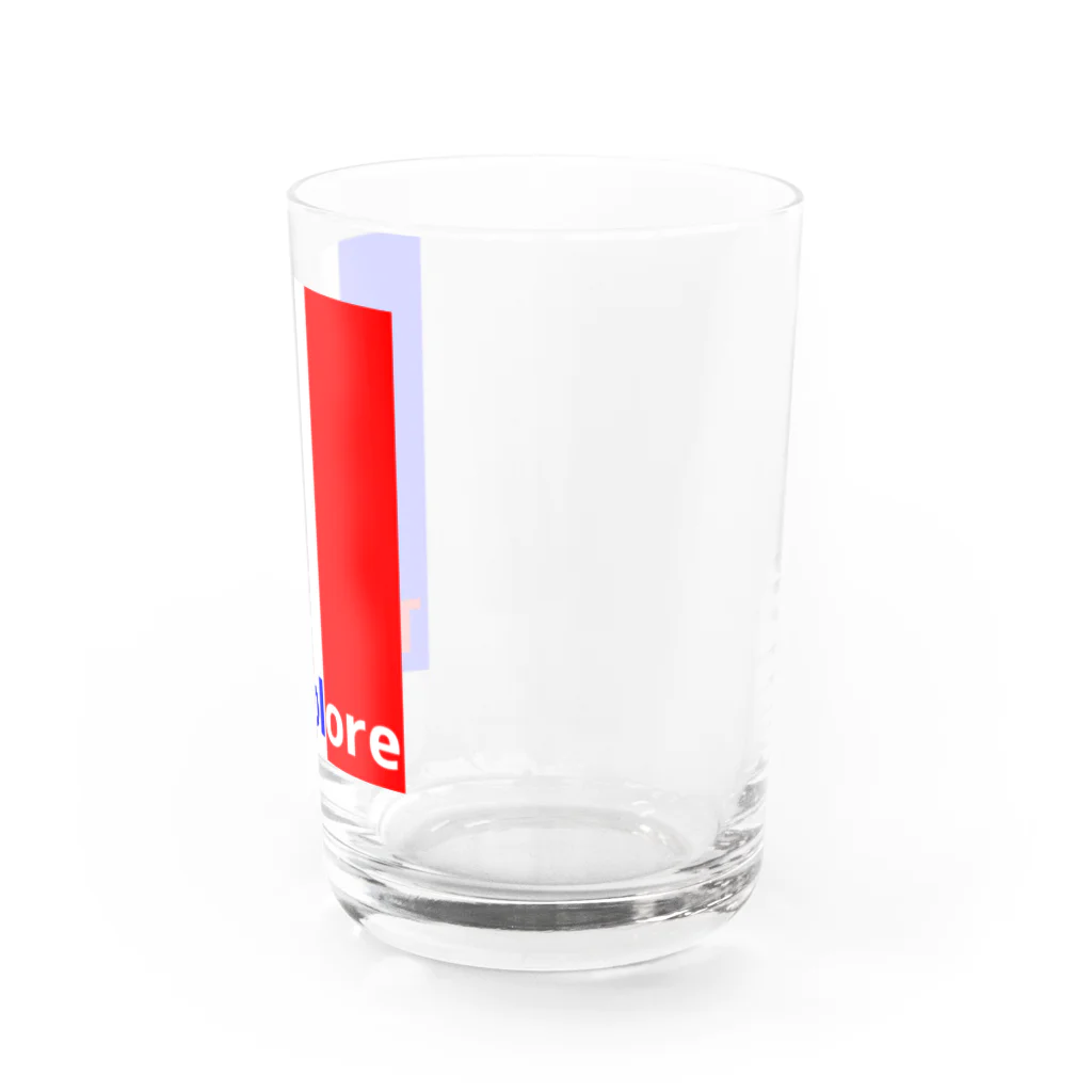 S.S.Tricoloreのトリコロールロゴ Water Glass :right