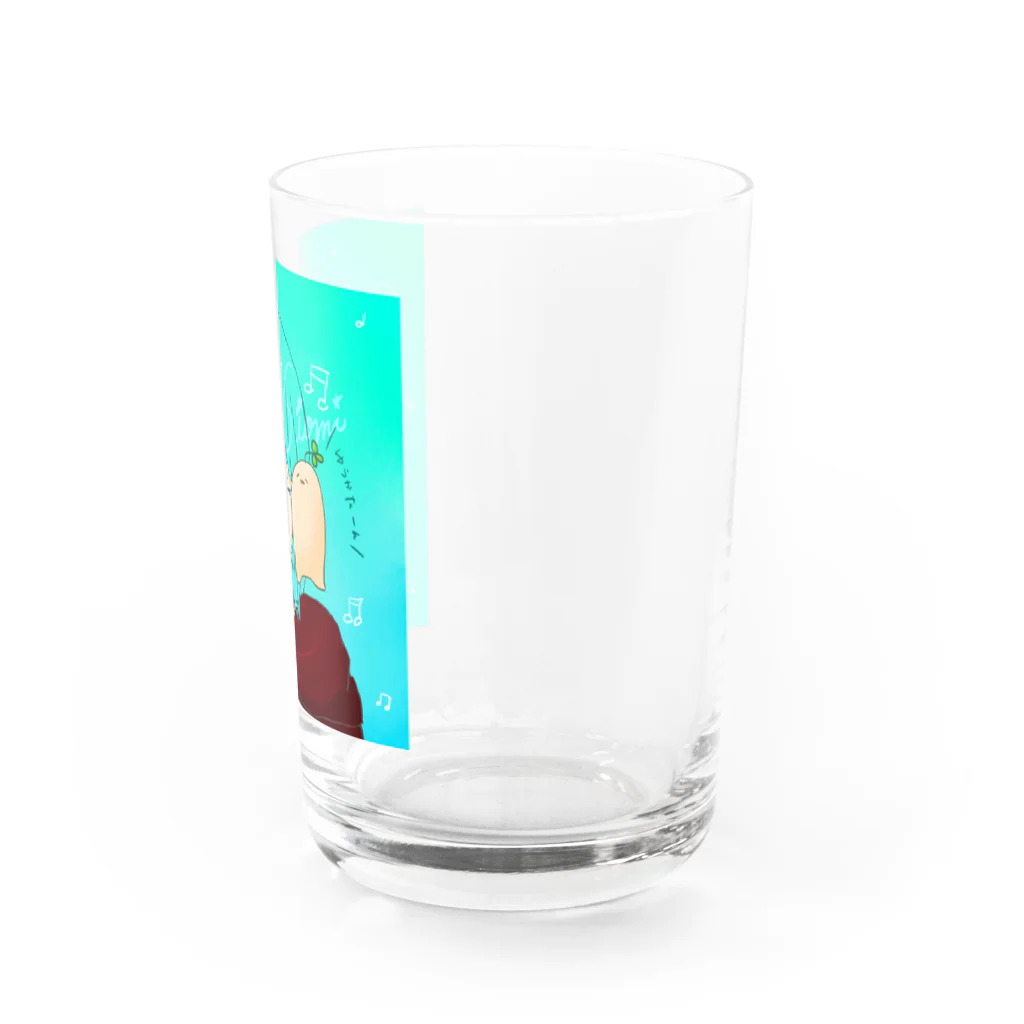 さけさくらのゆうかたんとごんべぇ Water Glass :right