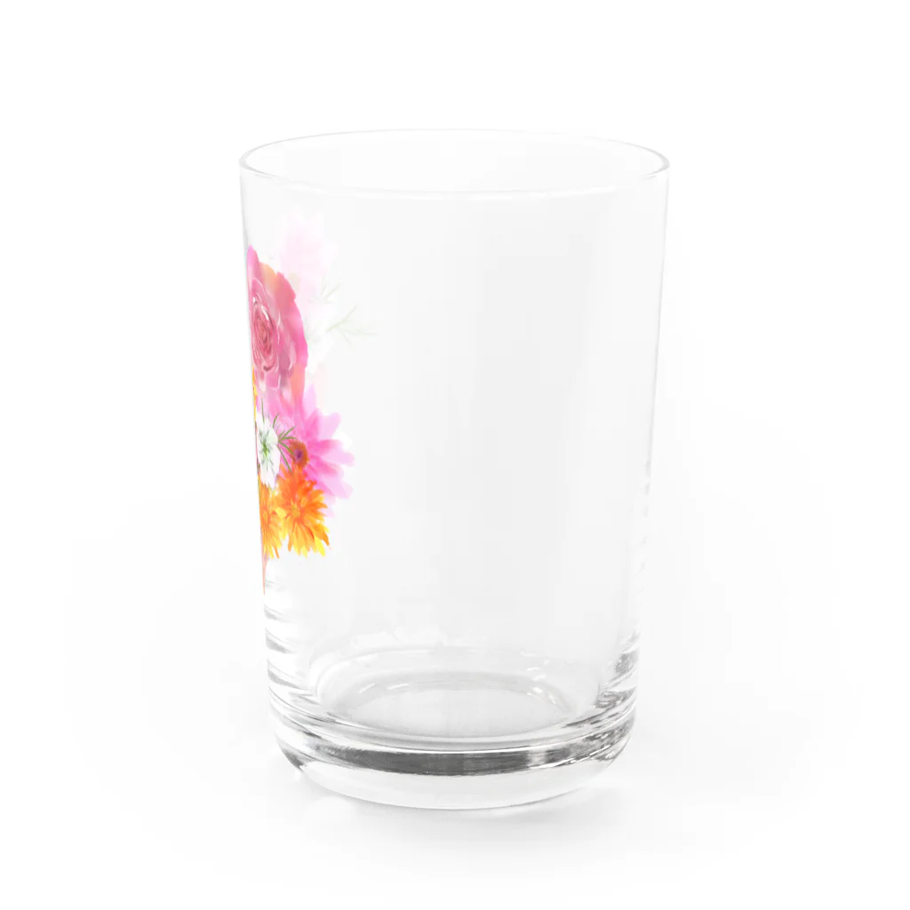 スタジオ　ねこのしっぽの淡紅花少女 Water Glass :right