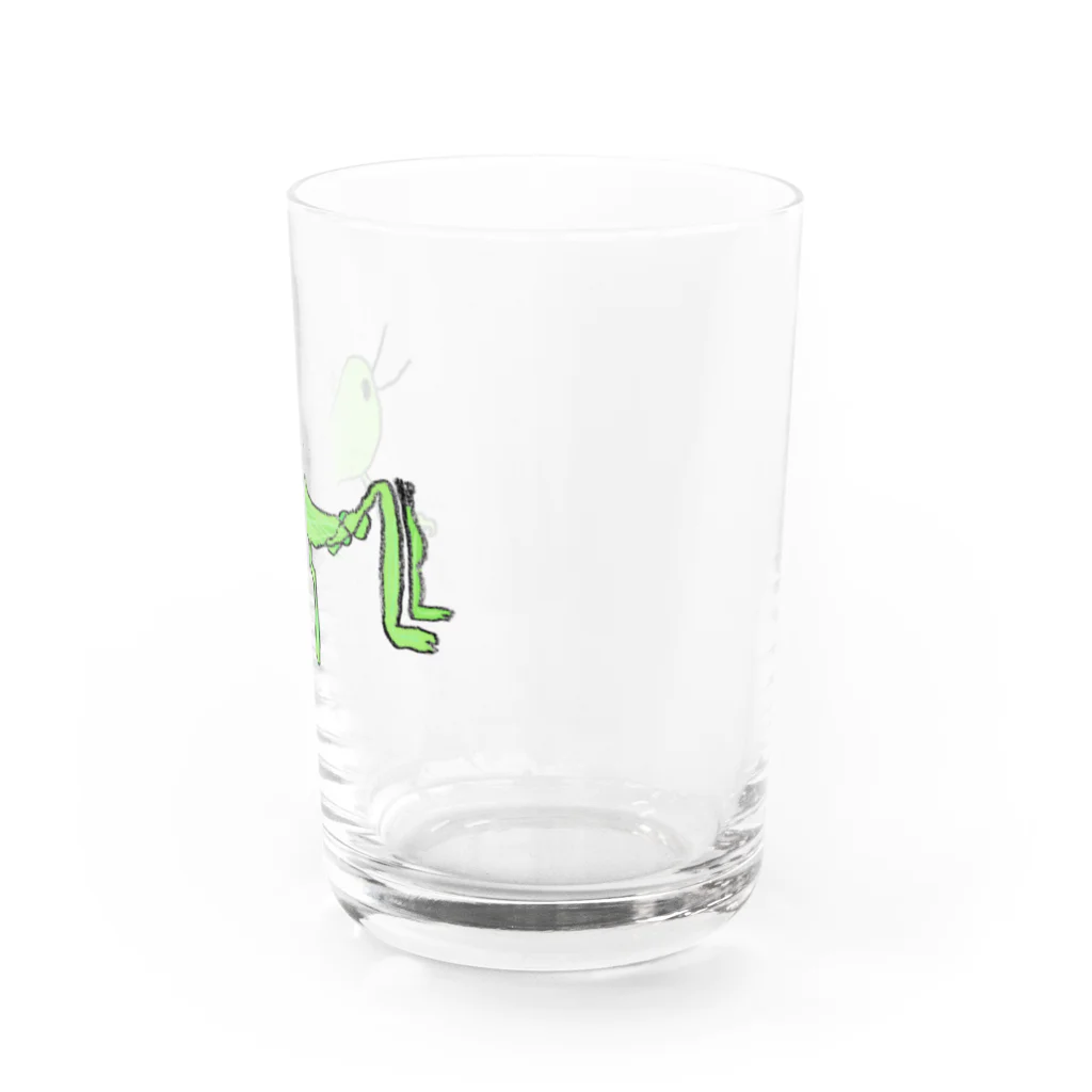 コツメ太郎の家のバッタのビータ Water Glass :right