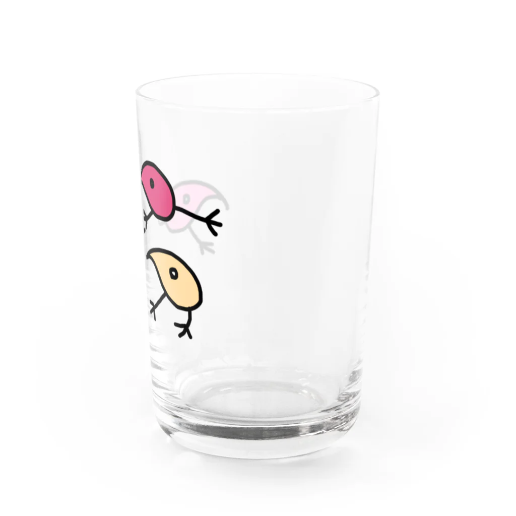 suzuriのeeeeat!のeeeeat!のキーウイ(ピンク) Water Glass :right