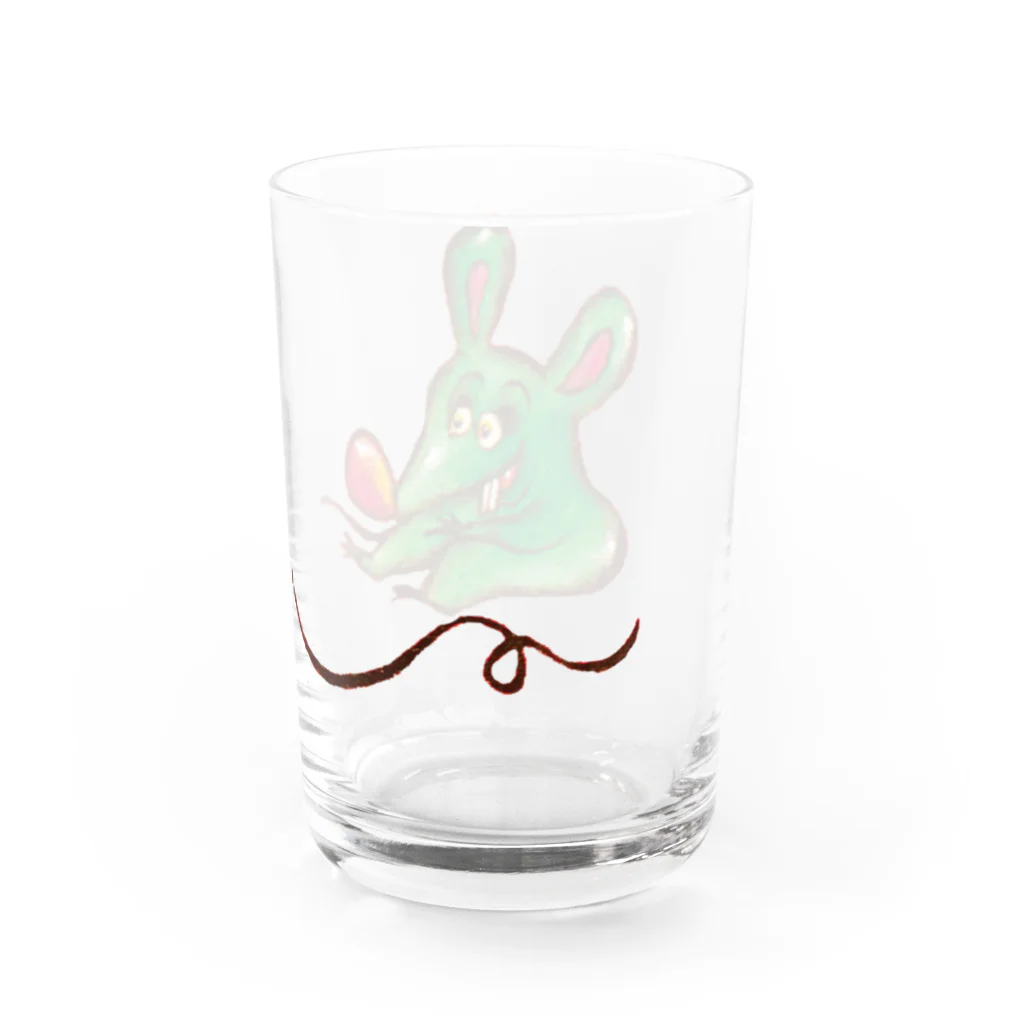 カタオカナオのみどりねずみくん Water Glass :right