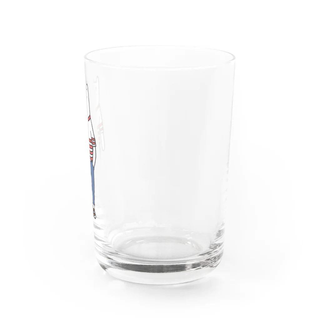 Art Style NEKO28のシャレくまD Water Glass :right