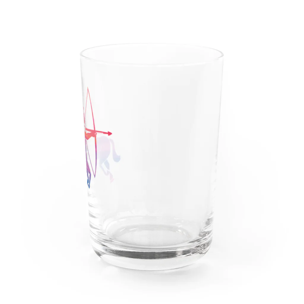 chicodeza by suzuriのカラフルなサジタリウス Water Glass :right