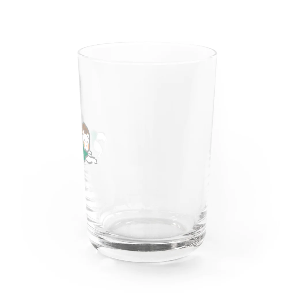 しろねこまんじゅうshopの赤ちゃんずりばい Water Glass :right
