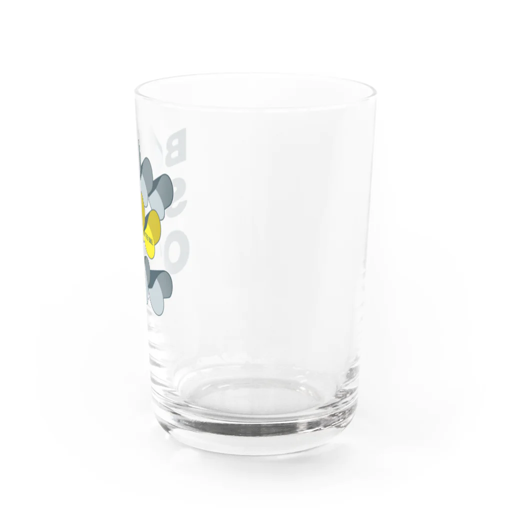 Baseball Buffのバッターおいこまれました（BSOランプ・ツーストライク） Water Glass :right