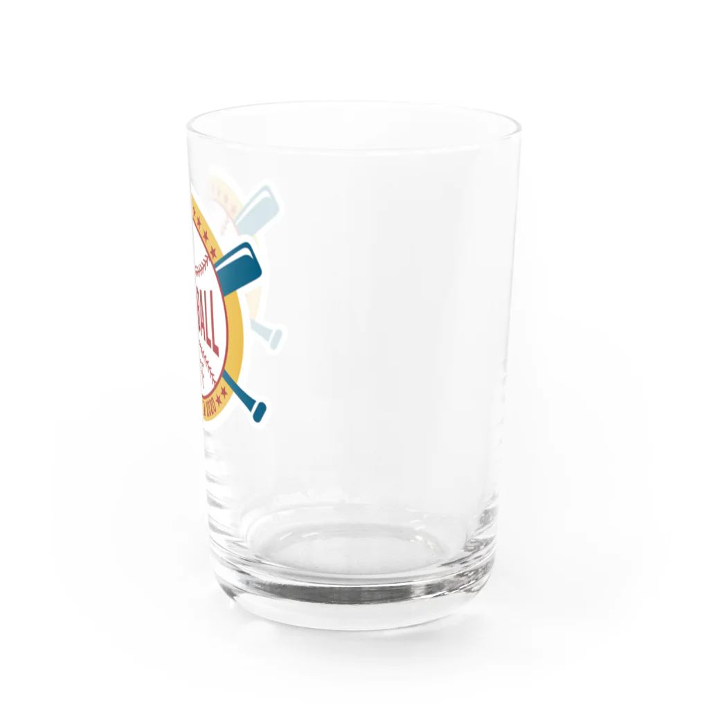 Baseball BuffのBaseballBuffカラーロゴ・グラス Water Glass :right