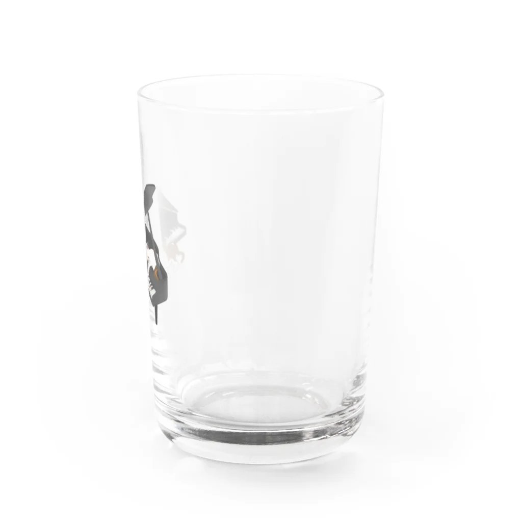 しゃろふいのプチちゃんとすずちゃんとピアノ Water Glass :right