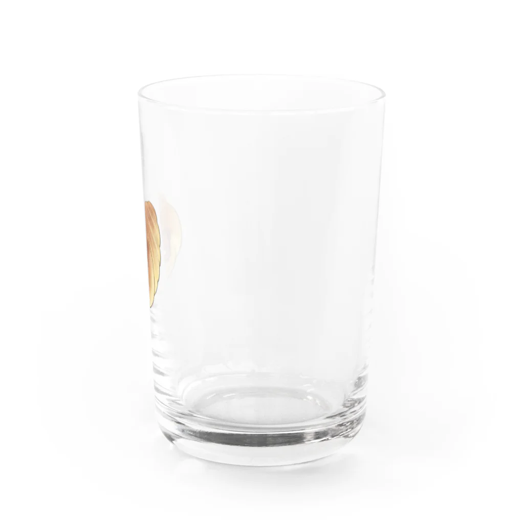 おおかみぴえろのくまのチョココロネ Water Glass :right