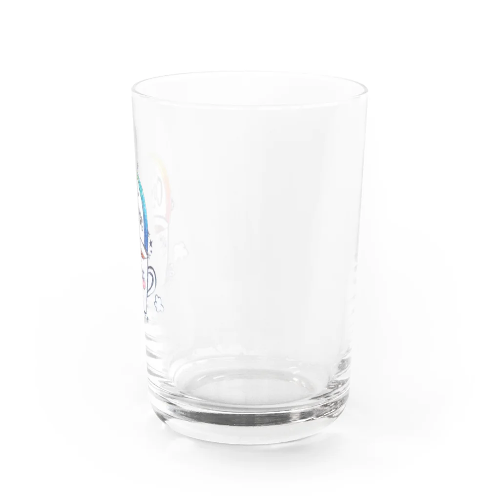 akaricafeのcoffee rainbow Water Glass :right