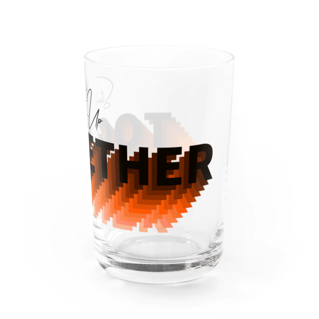 RIRI_designのStand Up Together（スタンド・アップ・トゥゲザー）ピンク オレンジベース Water Glass :right