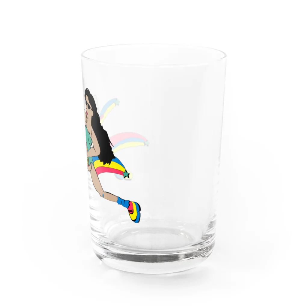 𝘼  yunaの虹色テニスTシャツ Water Glass :right