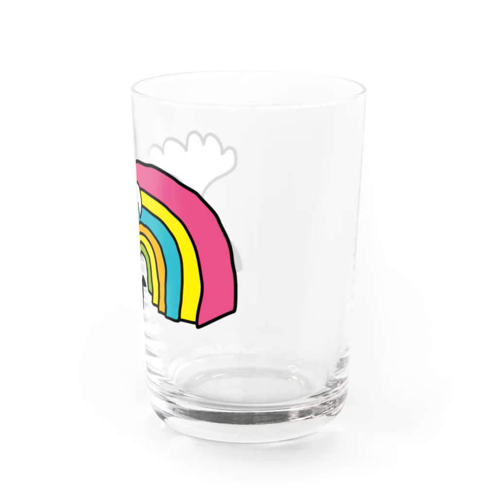 Lettle Happy Everydayのくじら Water Glass :right