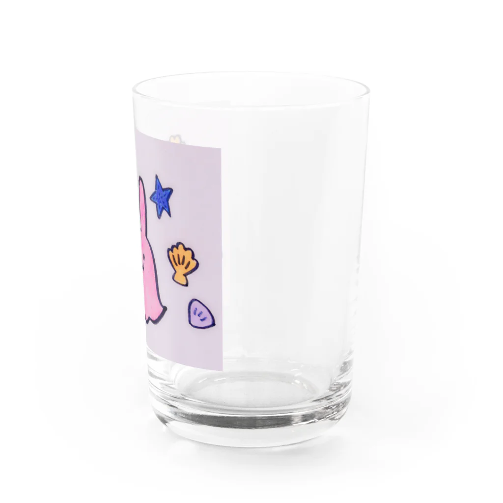 めんだこうさぎ星人のめんだこうさぎ×海のものたち Water Glass :right