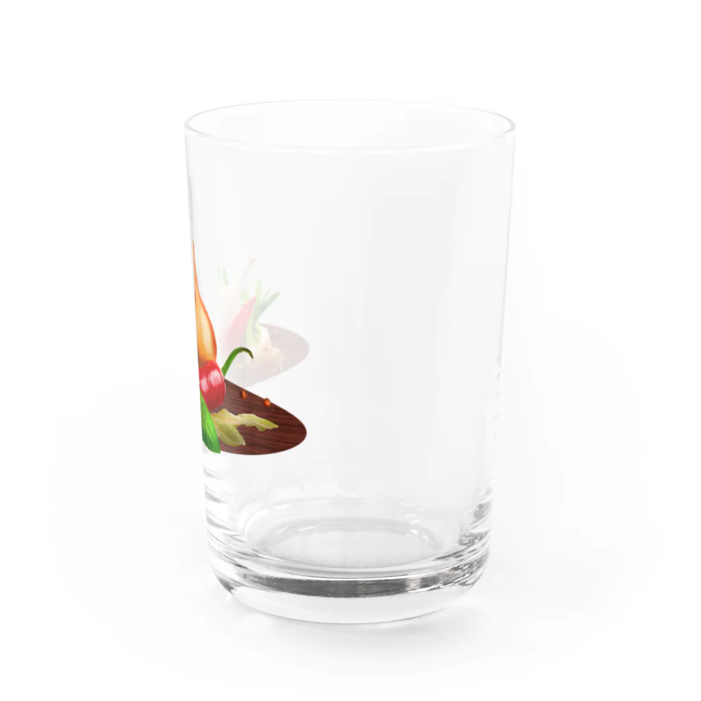 アクセルスタイルの野菜　Tシャツ Water Glass :right