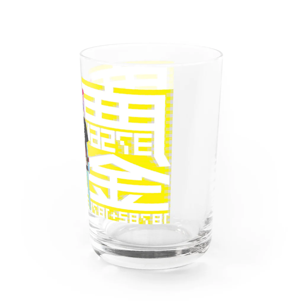 696graphic_suzuriのみなごろしちゃん_001 Water Glass :right