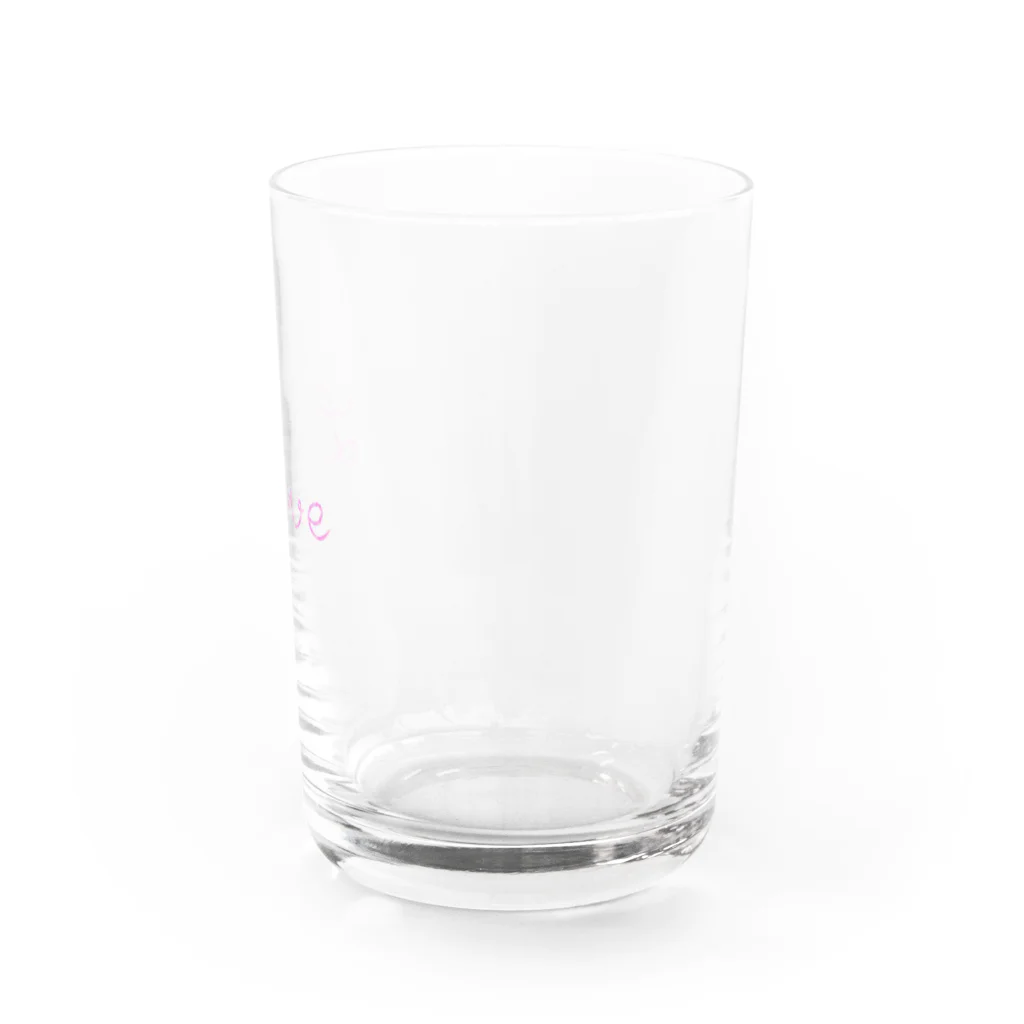 ゆるくまのLove Water Glass :right