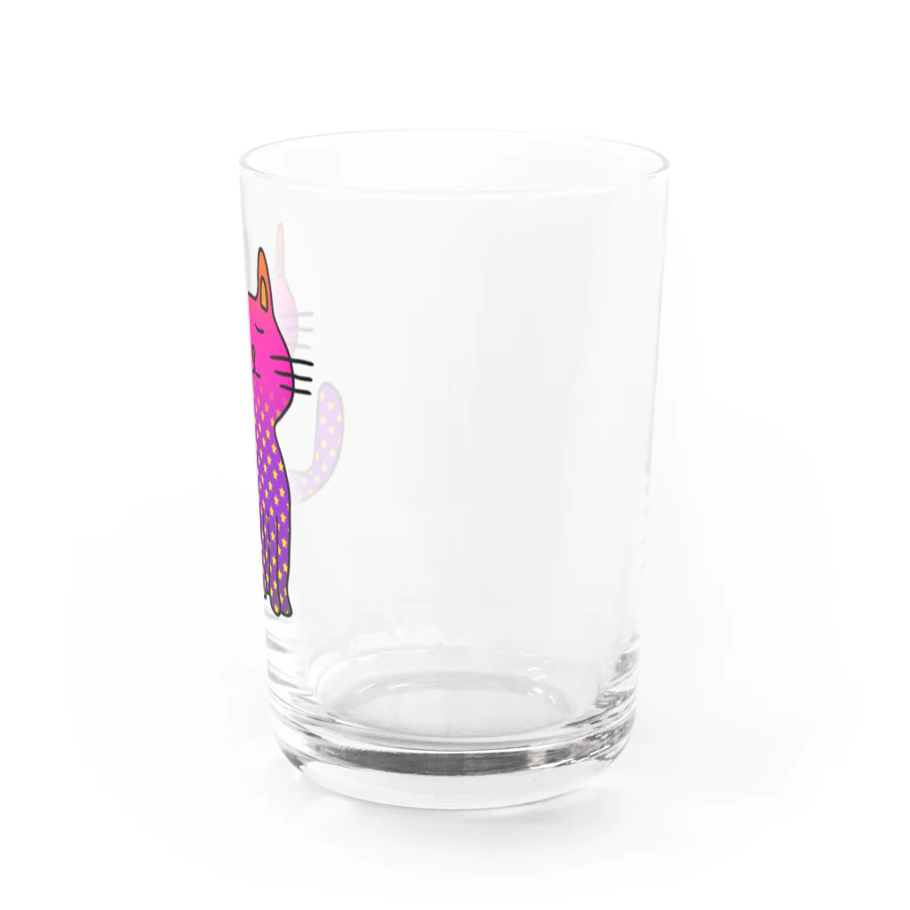 TaniGonの夜を待つネコちゃん Water Glass :right