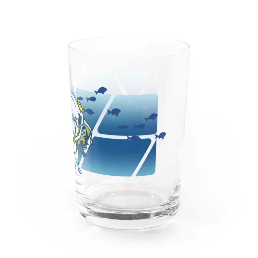 柚子花(ゆずは)の海を飲む Water Glass :right