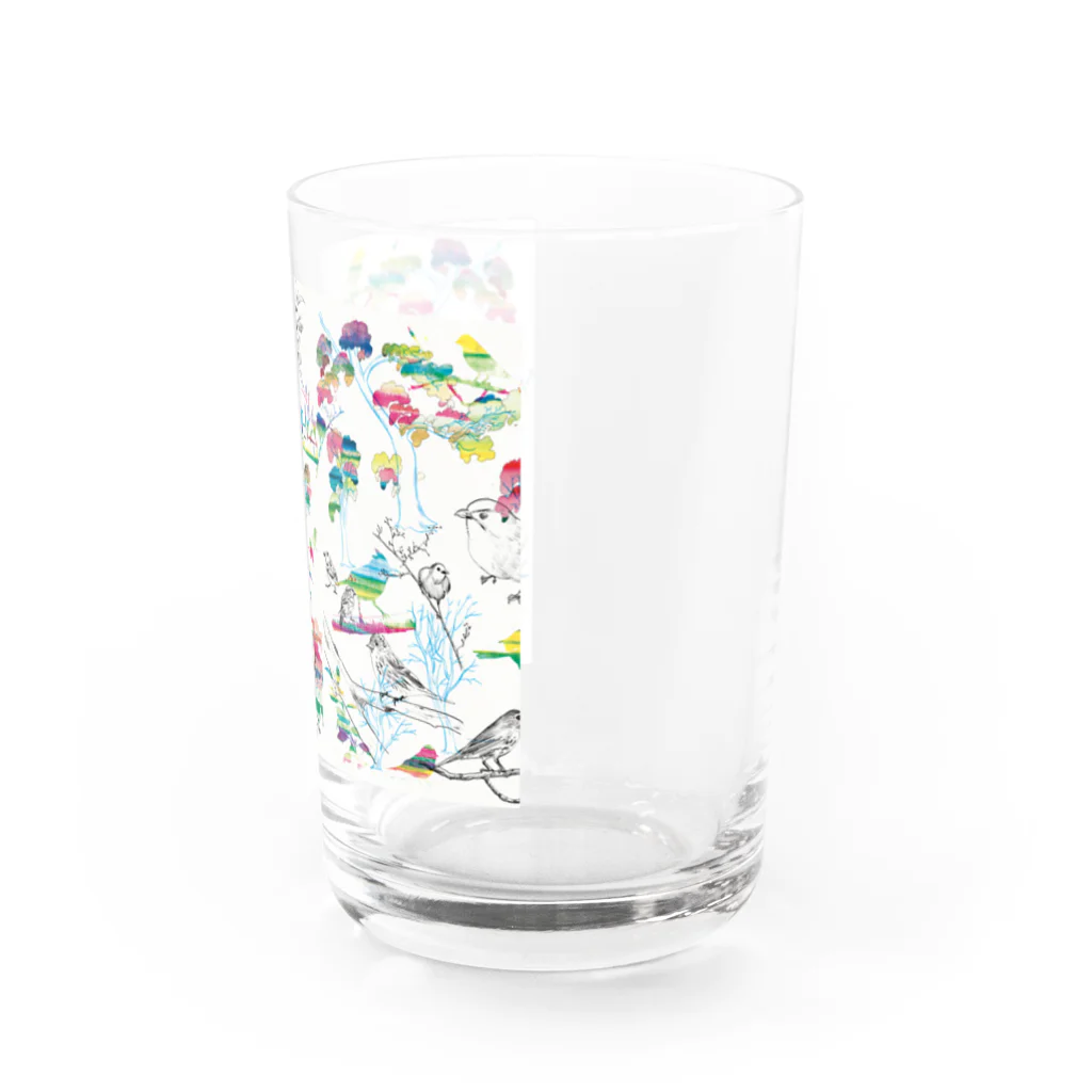 KAERUCAFE SHOPの野鳥 Water Glass :right