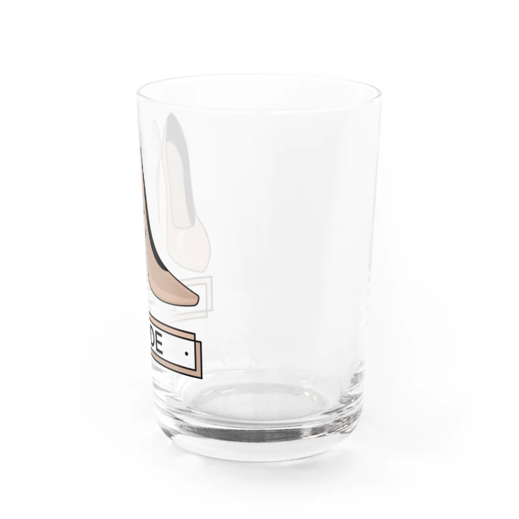 ペアTシャツ屋のシバヤさんのペア(BRIDE)ヒール_ベージュ Water Glass :right