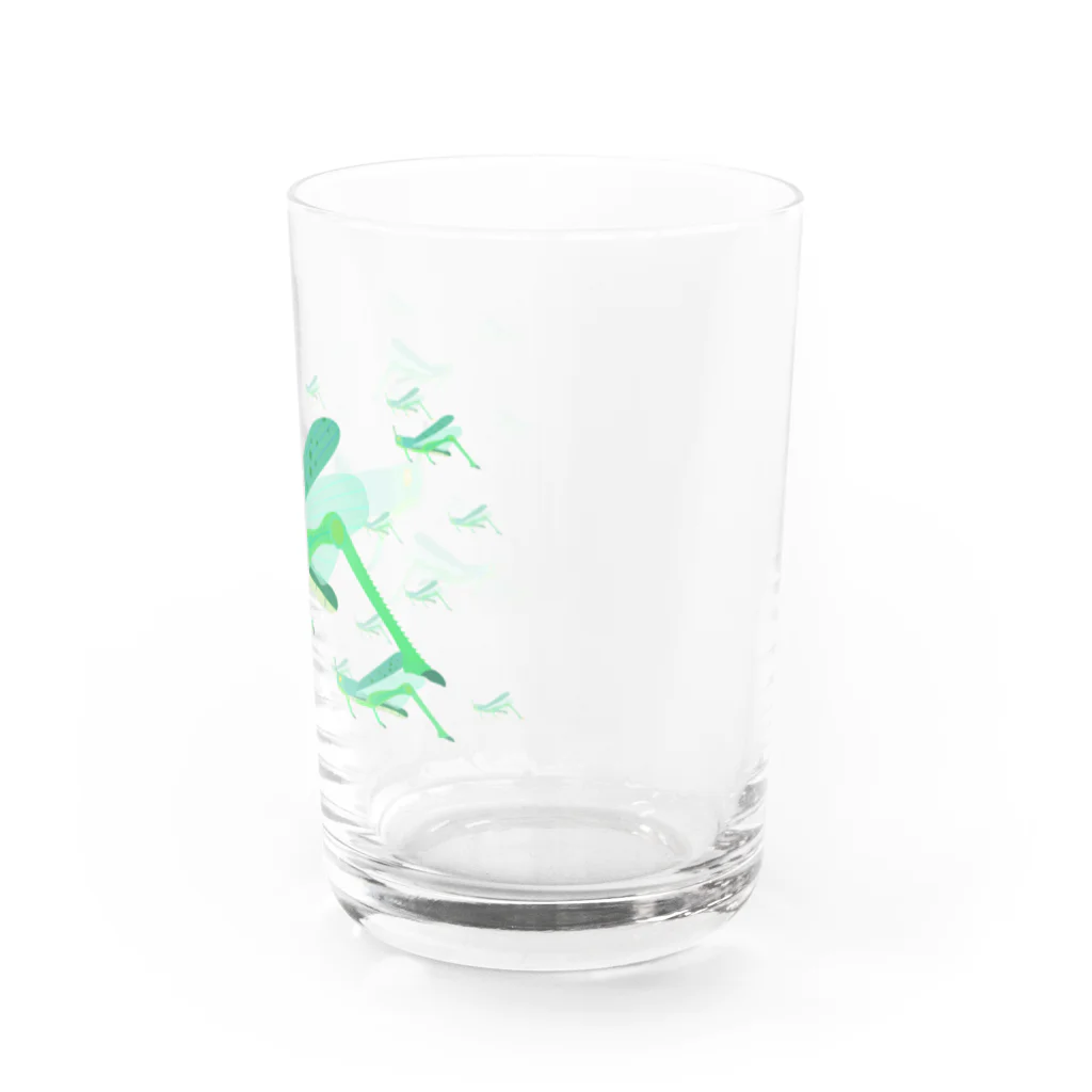 illust_designs_labのサバクトビバッタ 孤独相 群体・蝗害  Water Glass :right