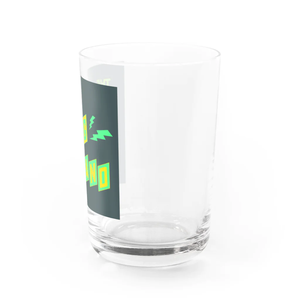 ザ ロングアイランド アパレルの平行四辺形デザイン イエロー×グリーン×チャコール Water Glass :right