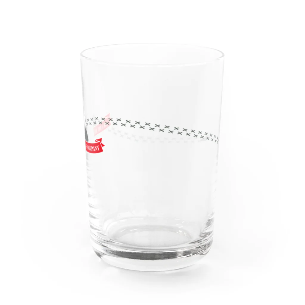 Jaune Vertの小鳥の足あと（オカメインコ・ホワイトフェイス） Water Glass :right
