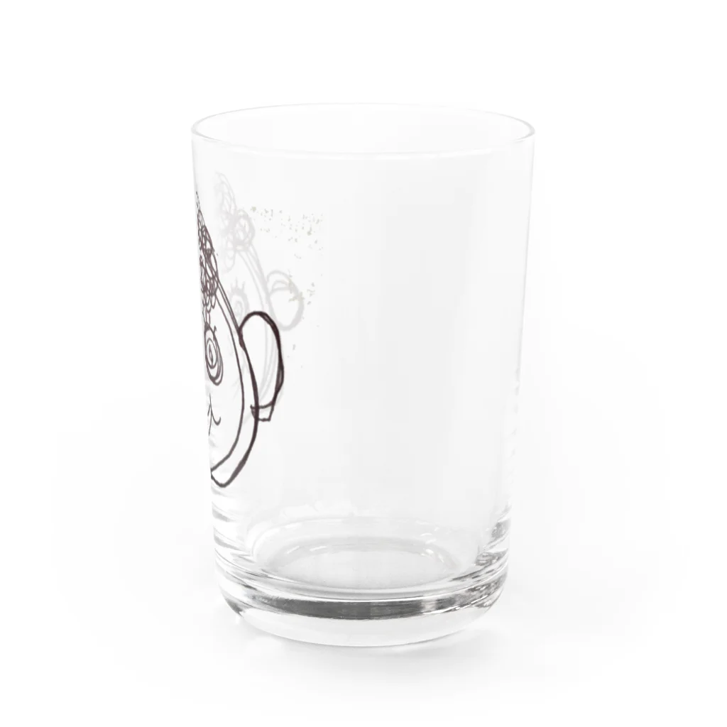 yuppyhappyのくるくるしてる男の子 Water Glass :right