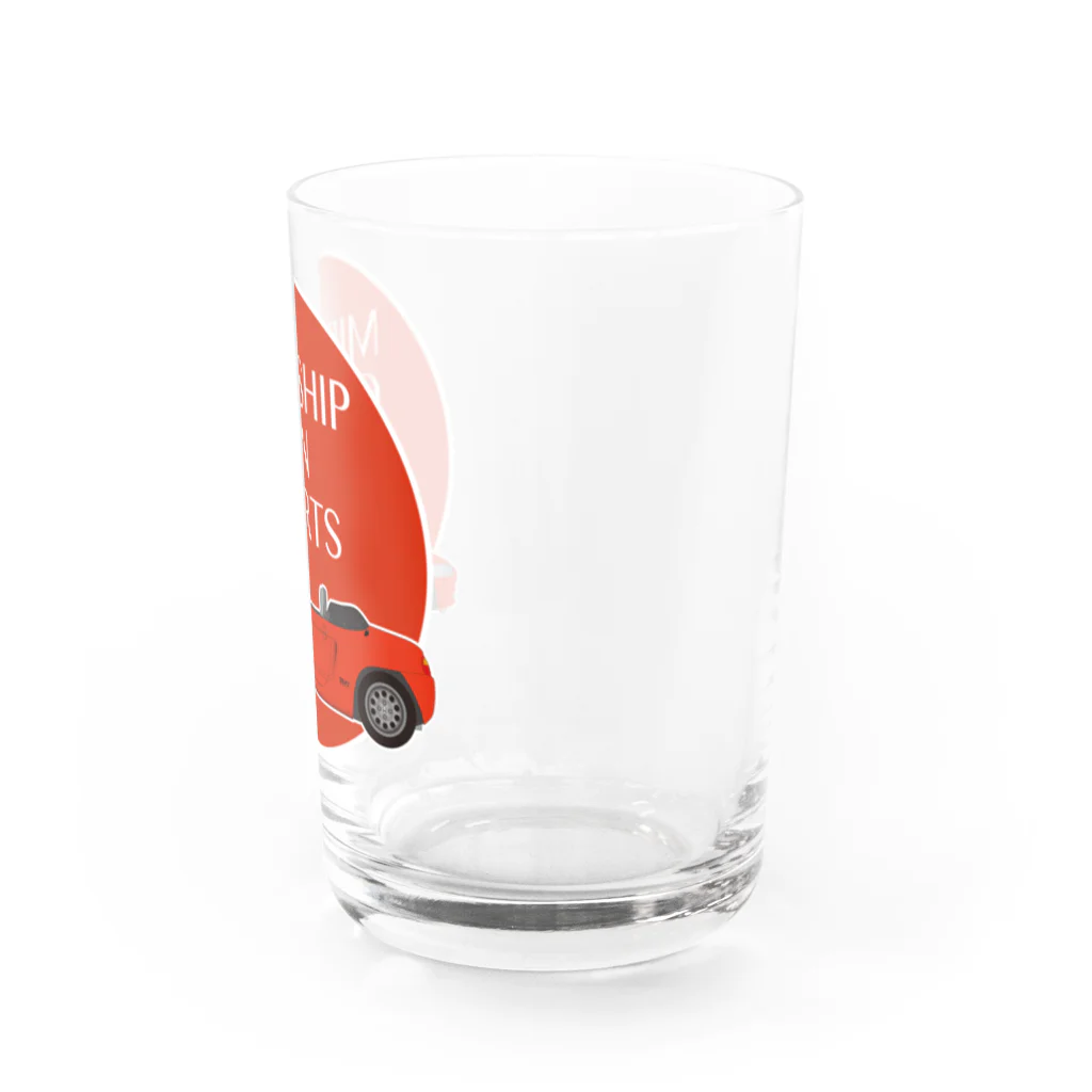 Puuun Shopの赤いオープンカー Water Glass :right