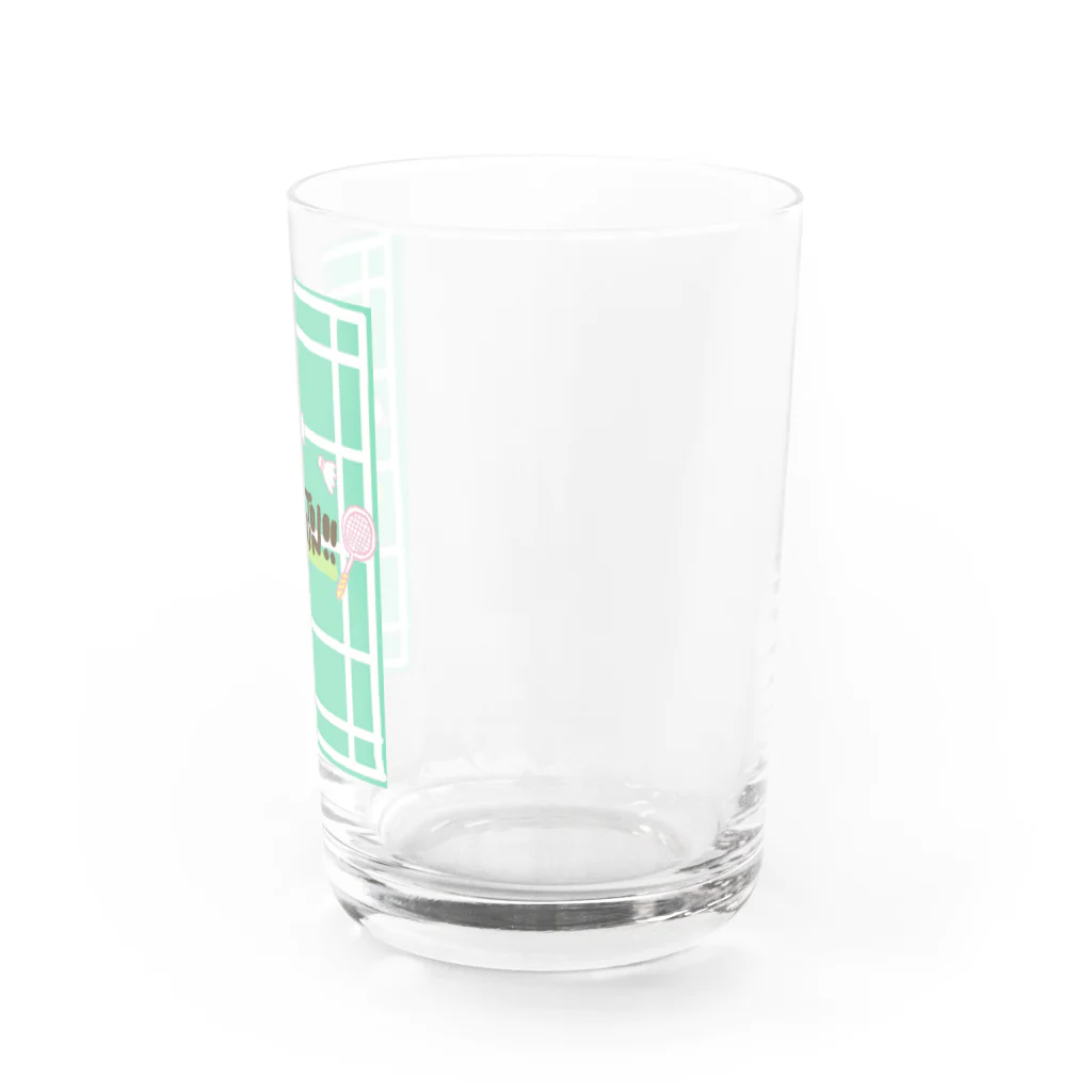 Badminton Shop ❤︎❤︎のバドミントンのコップ Water Glass :right