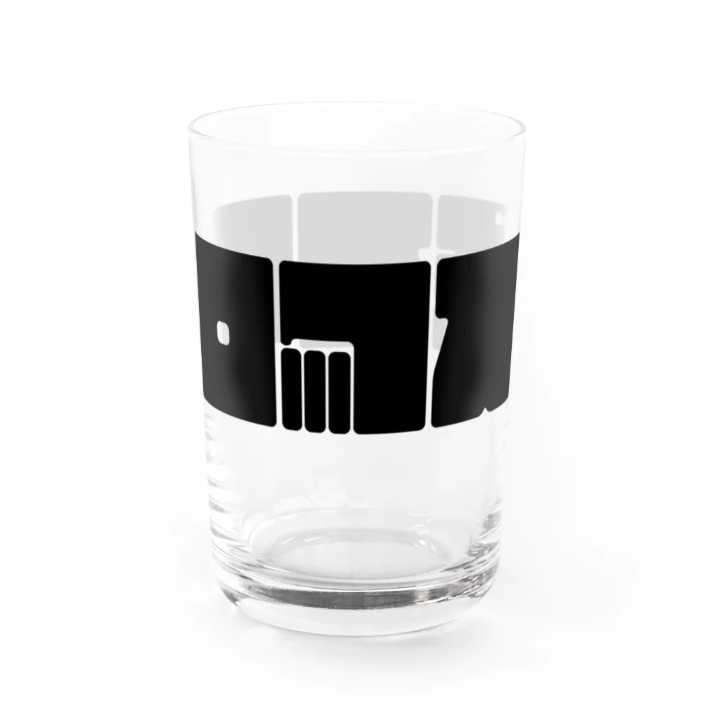 音声企画モスフロックス物販部の音声企画モスフロックスのごついロゴ Water Glass :right